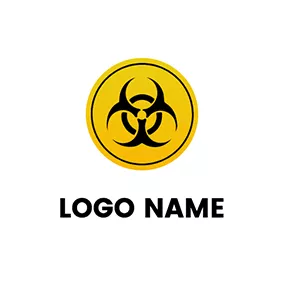 Danger Logo Abstract Circle Toxic Logo logo design