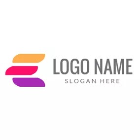 Logotipo De Nueva Empresa Abstract Colorful Letter E logo design