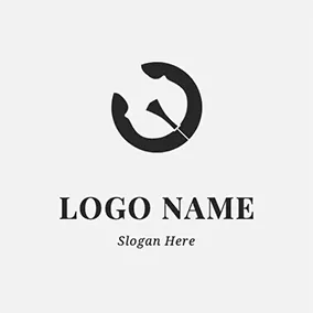 Instrument Logo Abstract Shape and Cello logo design