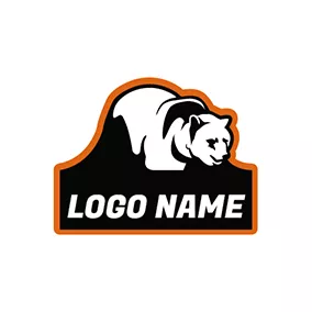 野獸 Logo Badge and Bear Mascot Icon logo design