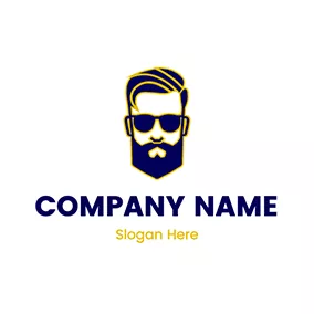 Boss Logo Beard Man Sunglasses Boss logo design