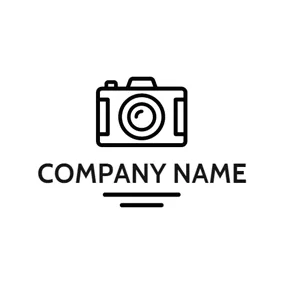 Black And White Logo Black Camera Photography logo design