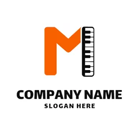 Symphony Logo Black Piano and Music Festival logo design