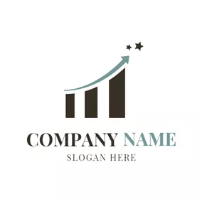 Stock Logo Black Stripe and Star logo design