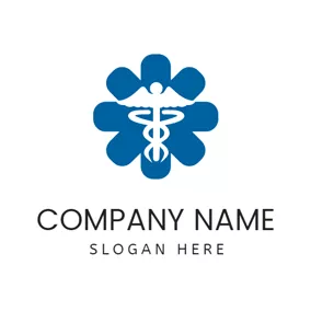 Arzt Logo Blue and White Capsule logo design