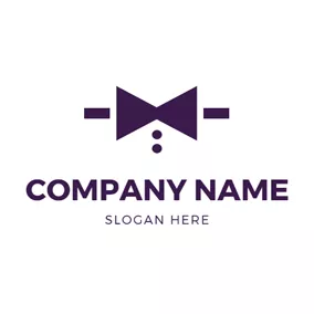 Male Logo Bow Tie and Western Style Clothing logo design