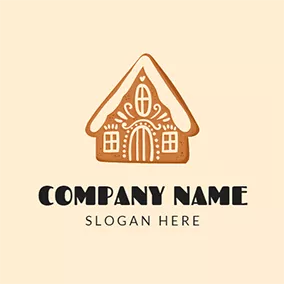 Sugar Logo Chocolate and White Cake House logo design