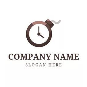 Hour Logo Chocolate Pointer and Brown Bomb logo design
