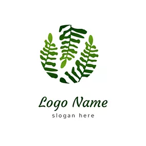 Environmental Logo Circle Leaves Jungle Logo logo design