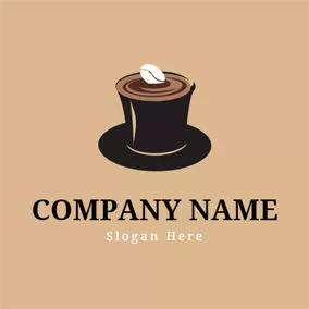 Bowl Logo Coffee and Magic Hat logo design