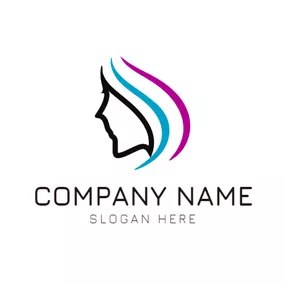 Elegance Logo Colourful and Short Hair logo design