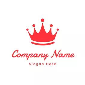 Elegance Logo Cute and Purely Red Crown logo design