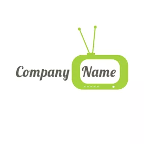 Channel Logo Cute Green Tv logo design
