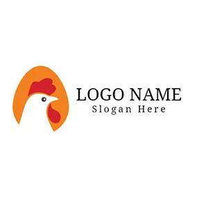 ヒヨコのロゴ Egg and Hen Chicken Head Icon logo design