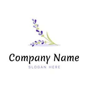 Floral Logo Elegant Flower With Lavender logo design