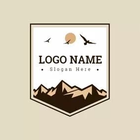 Sunshine Logos Endless Steep Mountain logo design