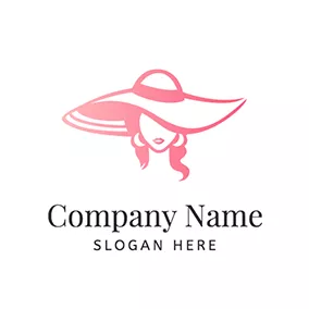 Elegance Logo Fashion Hat Female logo design