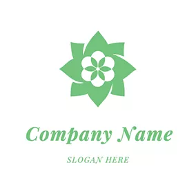 Logo En Forme De Fleur Flower Shape Pillow logo design