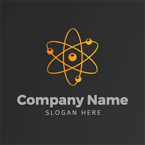 中心のロゴ Gradient Core Energy Nuclear logo design