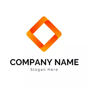 Rund Logo Gradient Orange Round Figure logo design