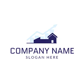 Trading Logo Green and Blue Investment Building logo design