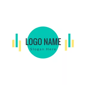 Rectangle Logo Green Rectangle and Circle logo design