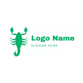 Danger Logo Green Scorpion Icon logo design