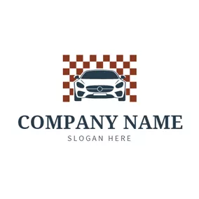 Automobile Logo Grid Background and Car logo design