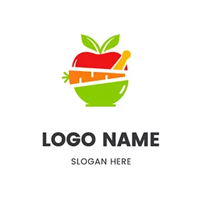 Logotipo De Nutrición Healthy Food logo design