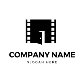 Film Logo Innovative Film and Door logo design