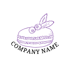 Delicious Logo Lovely Design Macaron logo design
