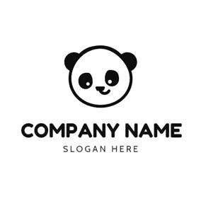 China Logo Lovely Smiling Panda logo design