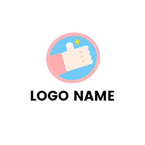 指のロゴ Meme Finger Like logo design