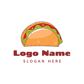 Delicious Logo Mexico Style Taco logo design