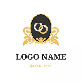 鏡子 Logo Mirror and Engagement Rings logo design