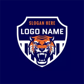 Logotipo Guay Orange Roaring Tiger logo design