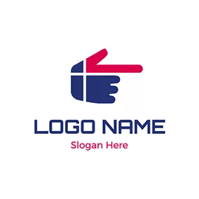 Directional Logo Point Hand Finger logo design