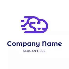 Digit Logo Saas Cloud Letter S logo design