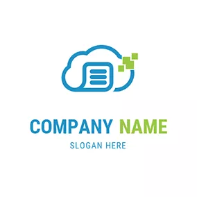 Digital Logo Saas Cloud Text Combine logo design