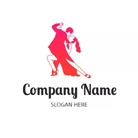 Elegance Logo Salsa Couple logo design