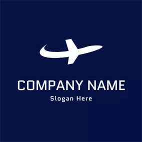 Logo De L'avion Simple Airplane Icon logo design
