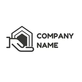 Commercial Logo Simple Black Building logo design