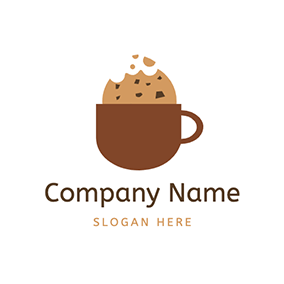 Delicious Logo Simple Cup Crisp Cookie logo design