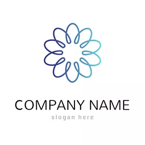 Logo En Forme De Fleur Simple Flower Harmony Logo logo design
