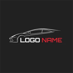Automobile Logo Simple Outline and Car logo design