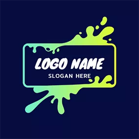 Logótipo Canal Do YouTube Simple Rectangle and Slime logo design