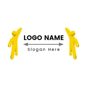 Communication Logo Stereoscopic and Abstract Human logo design
