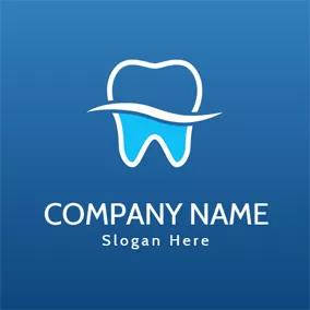 Clean Logo Strong White Teeth logo design