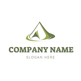 Tent Logo Tent Mountain River and Camping logo design