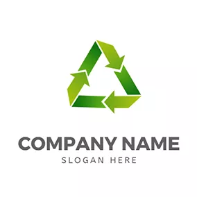 Environmental Logo Triangle Circulation Icon logo design
